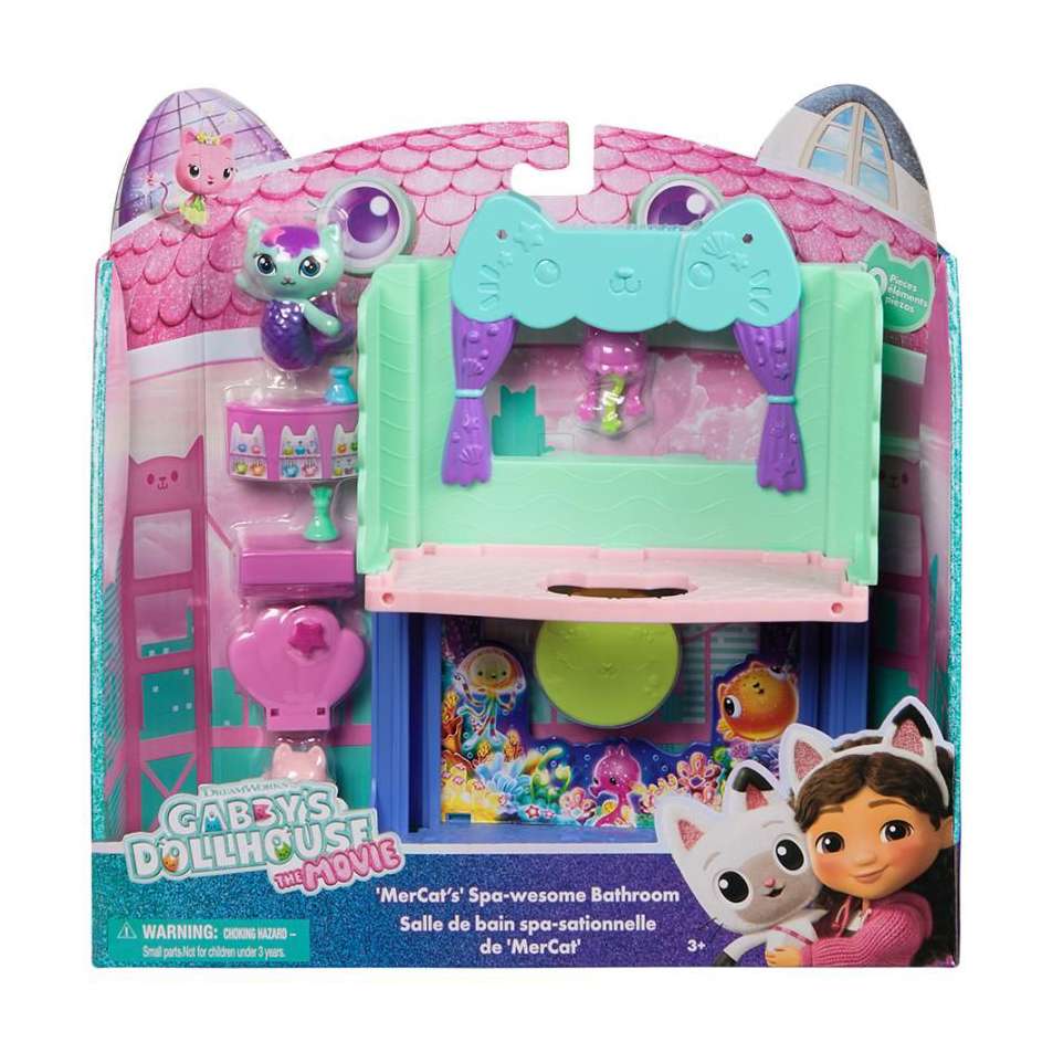 Дитячий ігровий набір Spin Master Gabbys Doll House The Movie: Балкончик-портал Спа-кімната Нявки, від 3 років (SM36277/6074306)